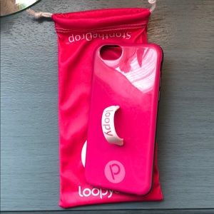 Pink loopy phone case for iPhone 6 or iPhone 6s
